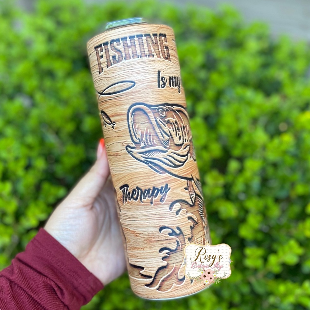 Fishing is my Best Therapy 20oz Tumbler